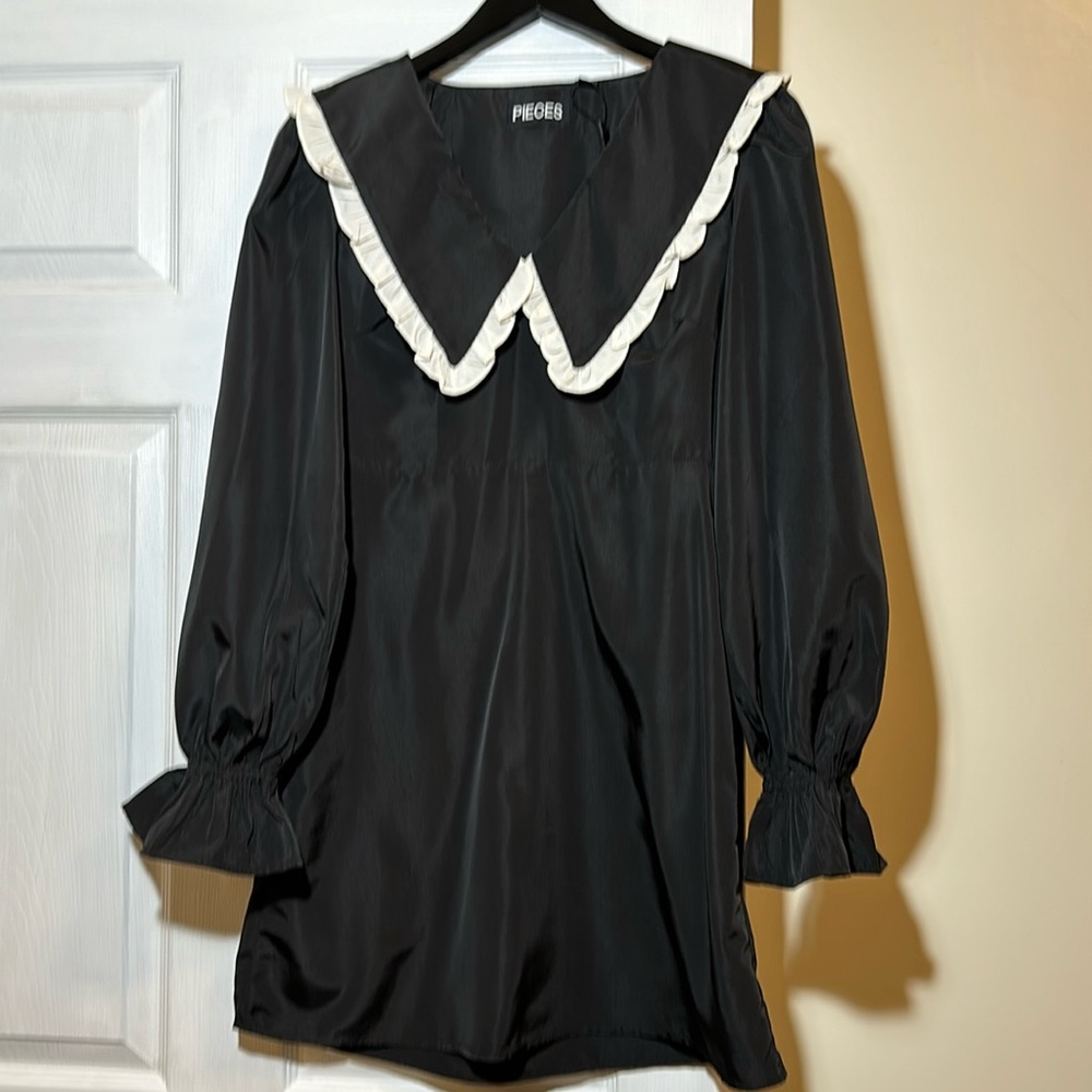 Black Dress with Collar